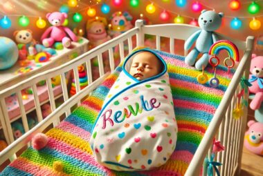 personalized baby swaddle