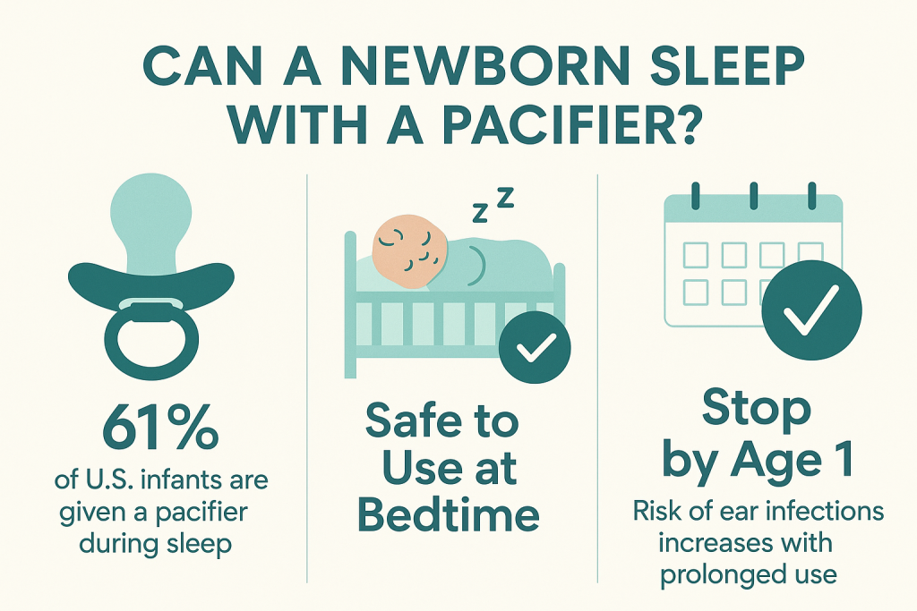 can a newborn sleep with a pacifier