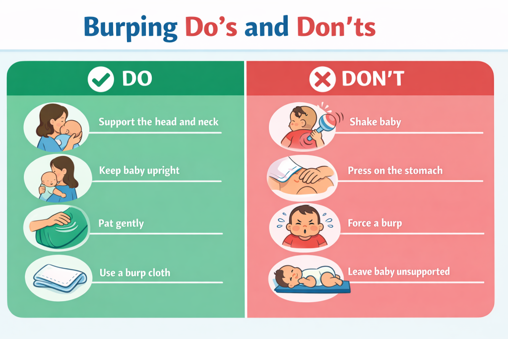 how to burp newborn