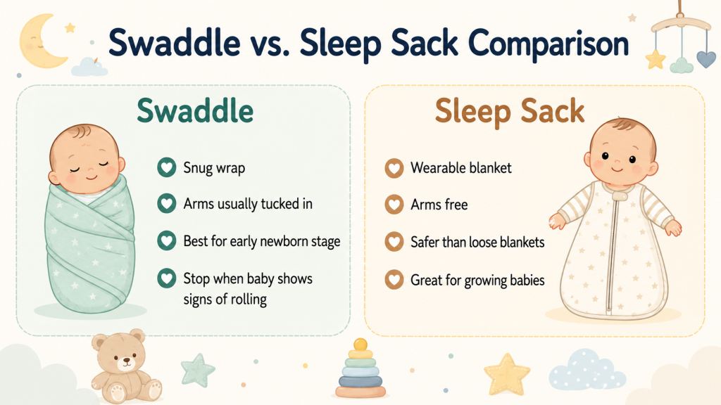 Transition From a Swaddle to a Sleep Sack